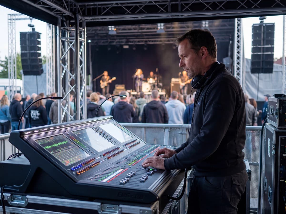 Techniker vor Ort - Professionelle Eventtechnik